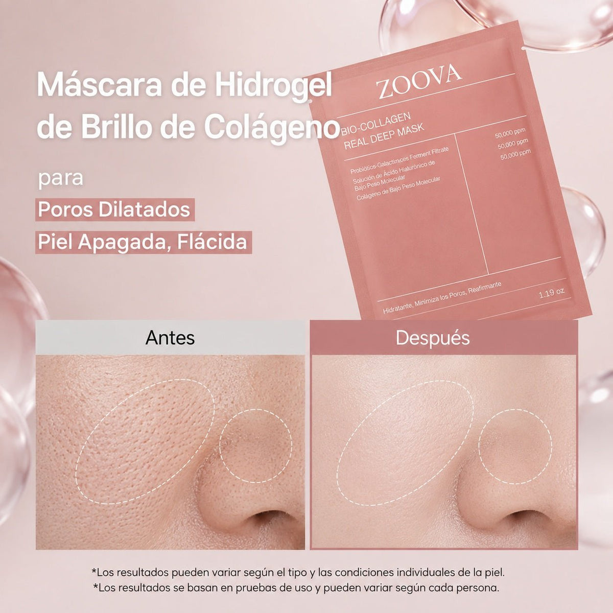 Macarillas Coreanas Bio-Colágeno | Pack 5ud - ZOOVA