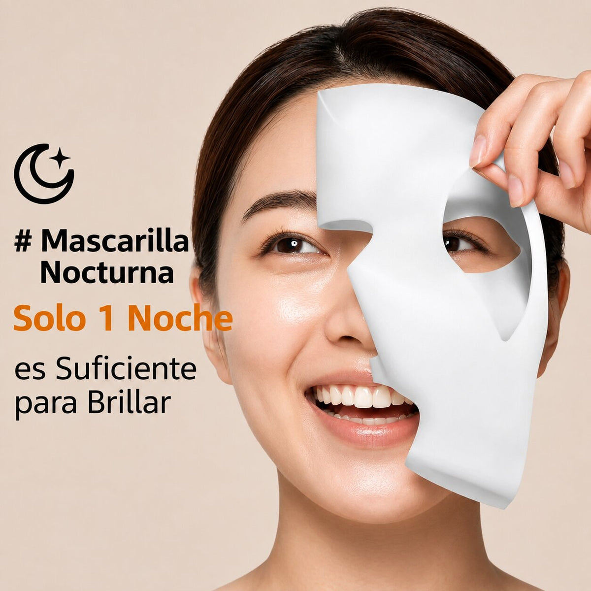 Mascarilla nocturna Bio-Colágeno, solo 1 noche es suficiente